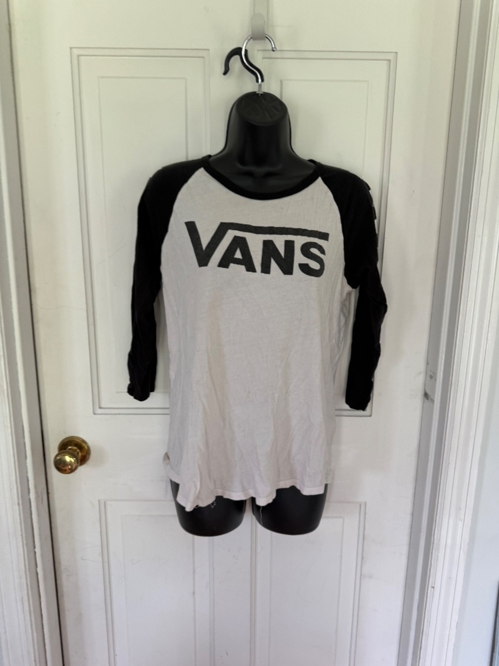 Vans Off the wall Women's Medium Black and white shirt